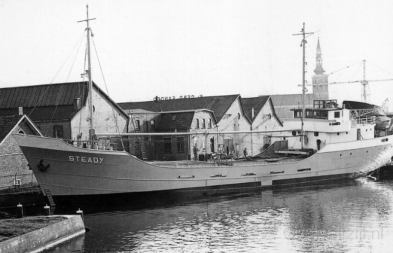 Afwateringskanaal scheepswerf Sander 1954.jpg
